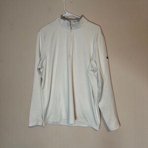 Nike White Quarter-Zip Pullover